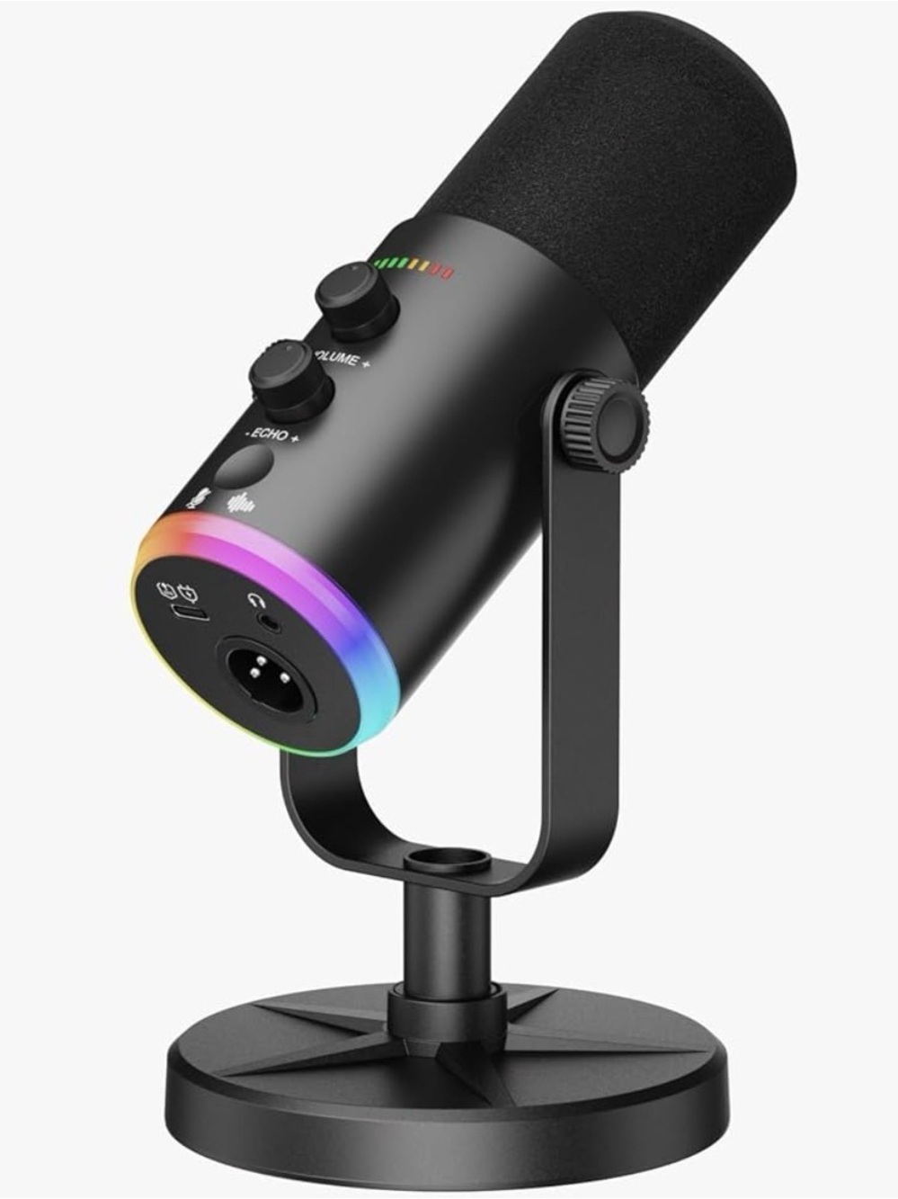 Dynamic Microphone for Computer with RGB Lights